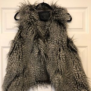 GUESS faux fur vest